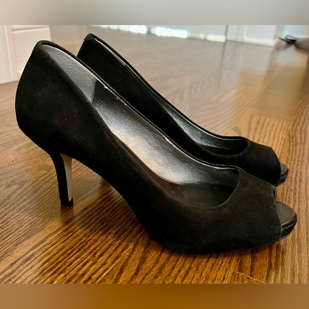 Banana Republic Open Toe Suede Heels